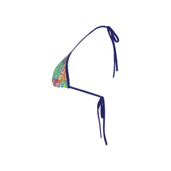 Cat Lava Lamp Bikini Swimsuit Top (Model S01) - Image 3