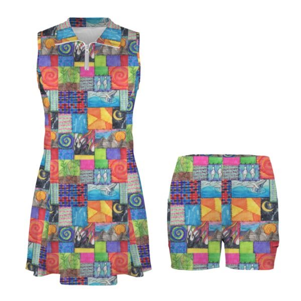 Creation Coat Custom Sleeveless Sport Dress with Pocket - Image 4