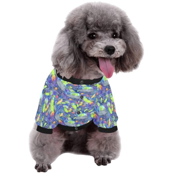Pickle galaxy Pet Round Neck Fuzzy Shirt - Image 3