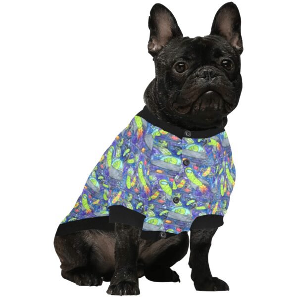 Pickle galaxy Pet Round Neck Fuzzy Shirt