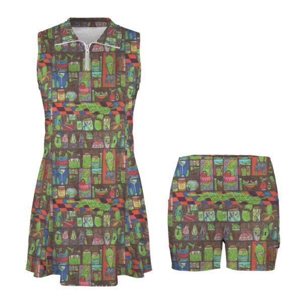 EVERYTHING IS PICKLES Custom Sleeveless Sport Dress with Pockets - Image 4
