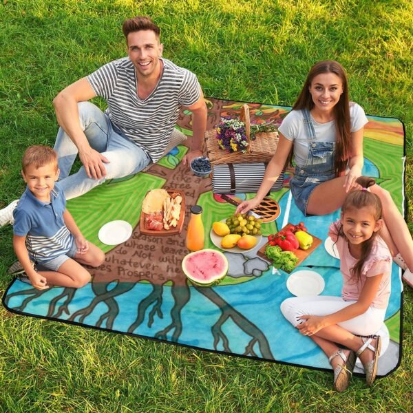 Psalm 1:3 Zipper Picnic Mat - Image 5