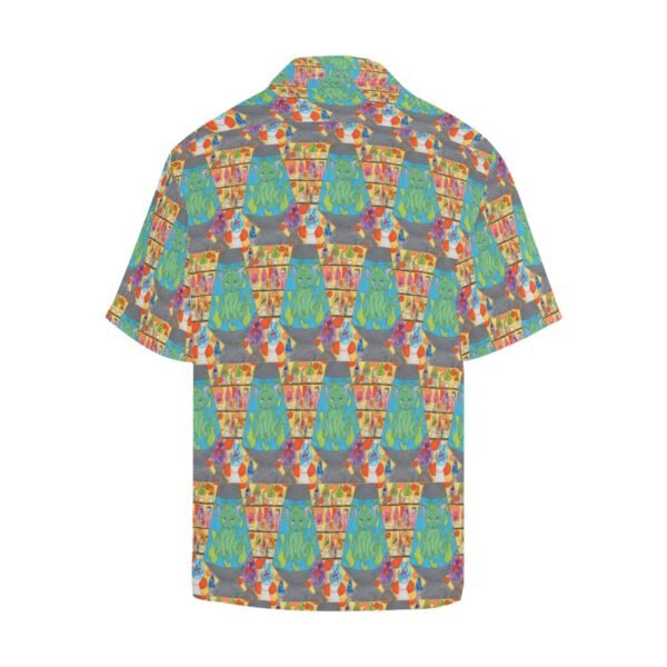 Cat Lava Lamp All Over Print Hawaiian Shirt (Model T58) - Image 4
