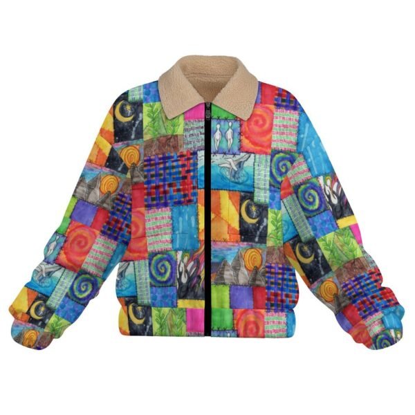 Creation Coat Women's Patch Pocket Fleece Jacket - Image 2