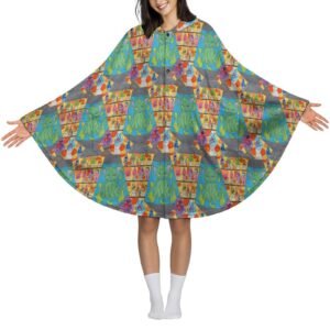 Cat Lava Lamp Fleece Hooded Cape for Adults
