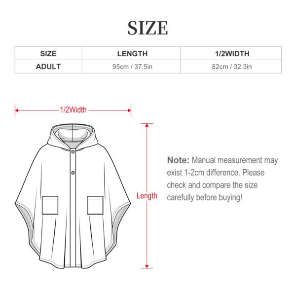 Creation Coat Fleece Hooded Cape for Adults - Image 4