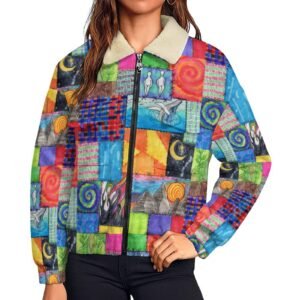 Creation Coat Women's Patch Pocket Fleece Jacket