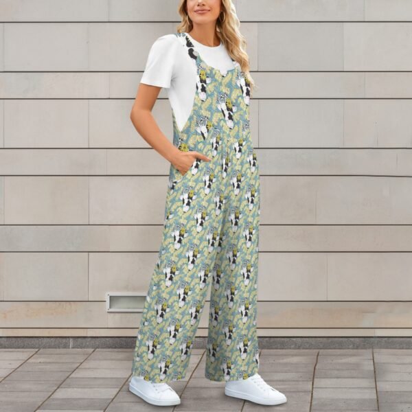 Moo-Shrooms Pocket Wide Leg Bib Jumpsuit - Image 2