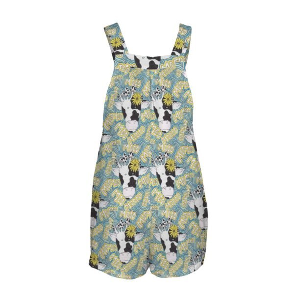 Moo-shrooms Pocket Bib Short Romper - Image 5