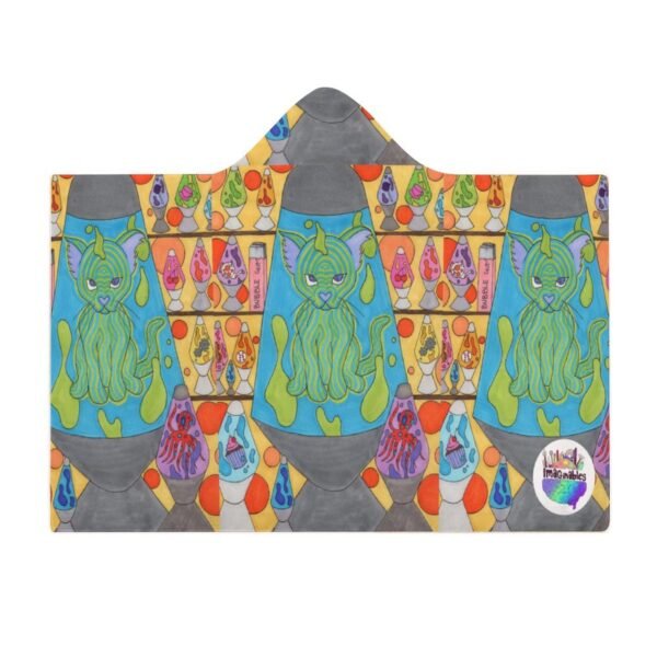 Lava Lamp Cat Hooded Blanket 60" x 80" - Image 5