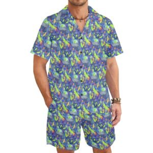 Pickle galaxy Men's Shirt and Shorts Outfit (Model Sets 26)