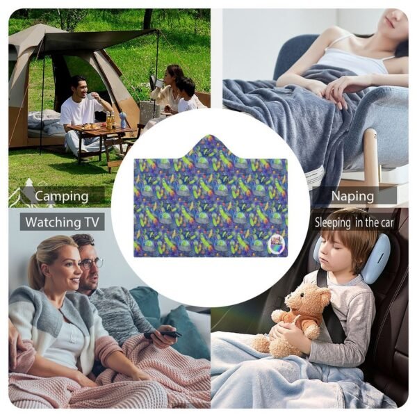 Pickle Galaxy Hooded Blanket 60"×80" - Image 4