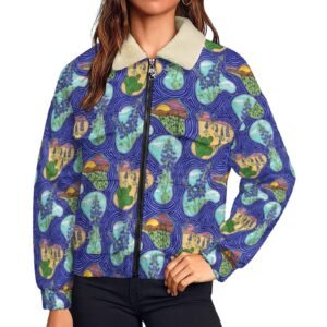 Texas Blue Bonnets Women's Patch Pocket Fleece Jacket