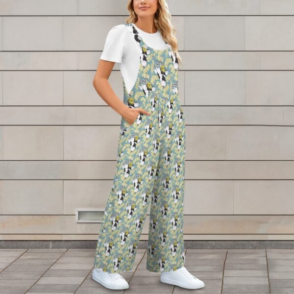 Moo-Shrooms Pocket Wide Leg Bib Jumpsuit - Image 2
