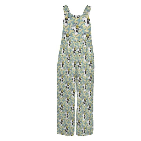 Moo-Shrooms Pocket Wide Leg Bib Jumpsuit - Image 4