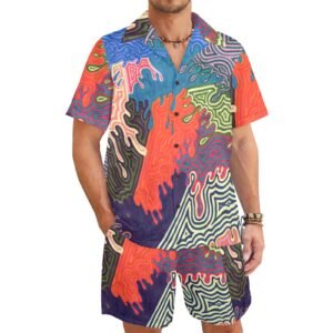 Just start somewhere, stop thinking about it Men's Shirt and Shorts Outfit (Model Sets 26)
