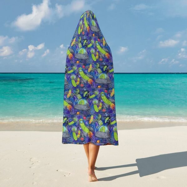 Pickle Galaxy Hooded Blanket 60"×80" - Image 2