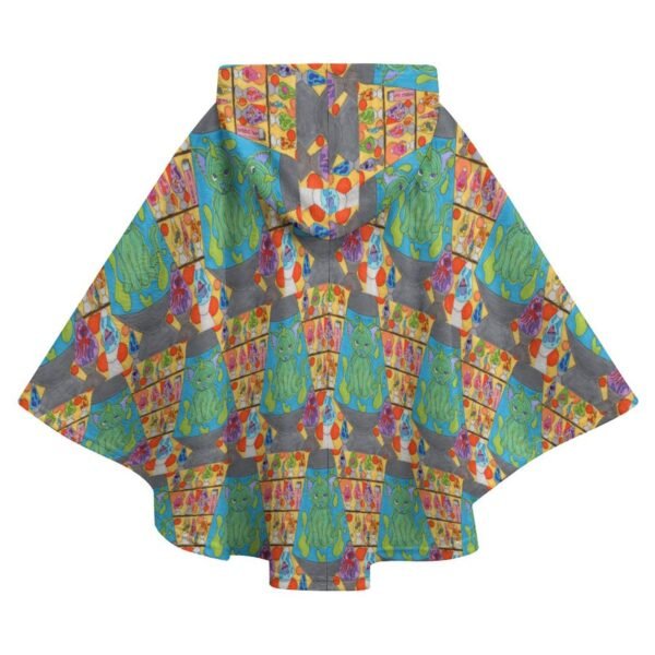 Cat Lava Lamp Fleece Hooded Cape for Adults - Image 2