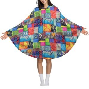 Creation Coat Fleece Hooded Cape for Adults