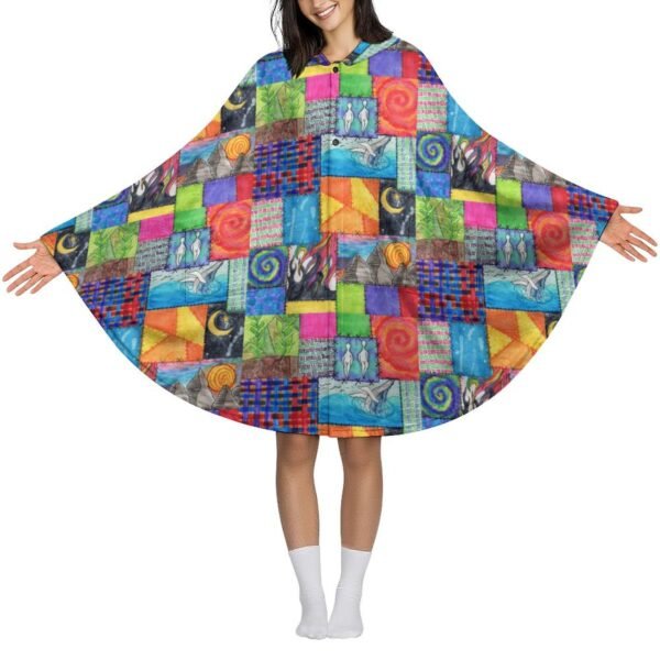 Creation Coat Fleece Hooded Cape for Adults