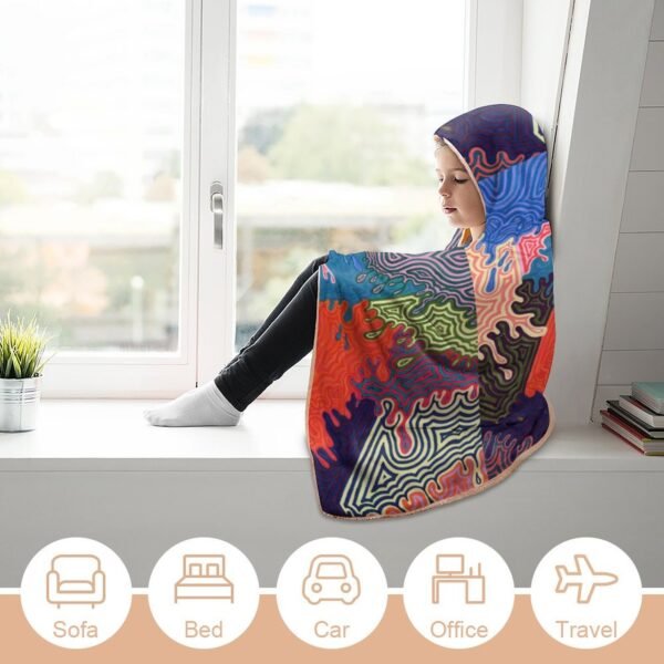 Just Start Somewhere Hooded Blanket 60"×80" - Image 3