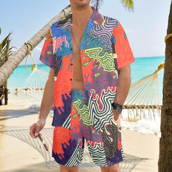 Just start somewhere, stop thinking about it Men's Shirt and Shorts Outfit (Model Sets 26) - Image 2