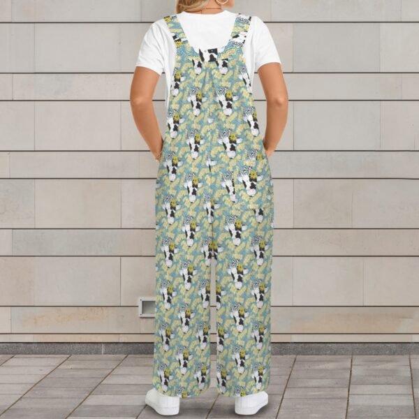 Moo-Shrooms Pocket Wide Leg Bib Jumpsuit - Image 3