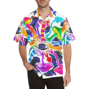 Pysilocybin Circle button up Shirt (Model T58)