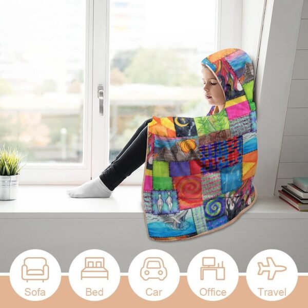 Creation Coat Hooded Blanket 60"×80" - Image 3