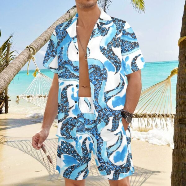Ocean Breeze Men's Shirt and Shorts Outfit (Model Sets 26) - Image 2
