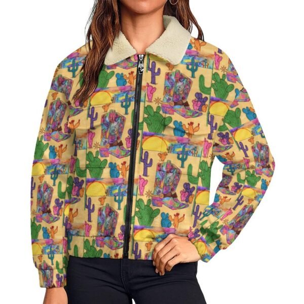 Texas Sunsets Women's Patch Pocket Fleece Jacket