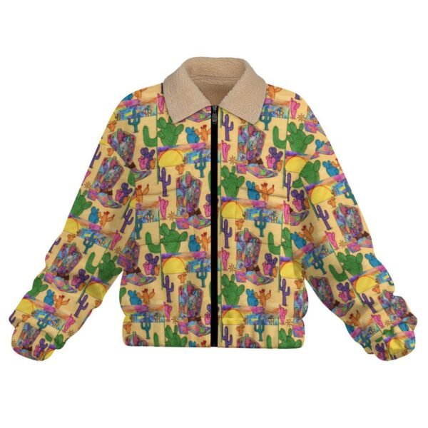Texas Sunsets Women's Patch Pocket Fleece Jacket - Image 2