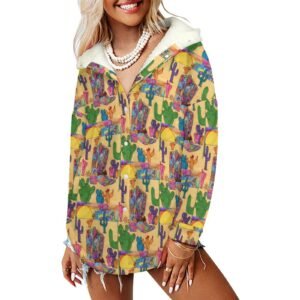 Texas Sunsets Women's Full Snap Fleece Jacket