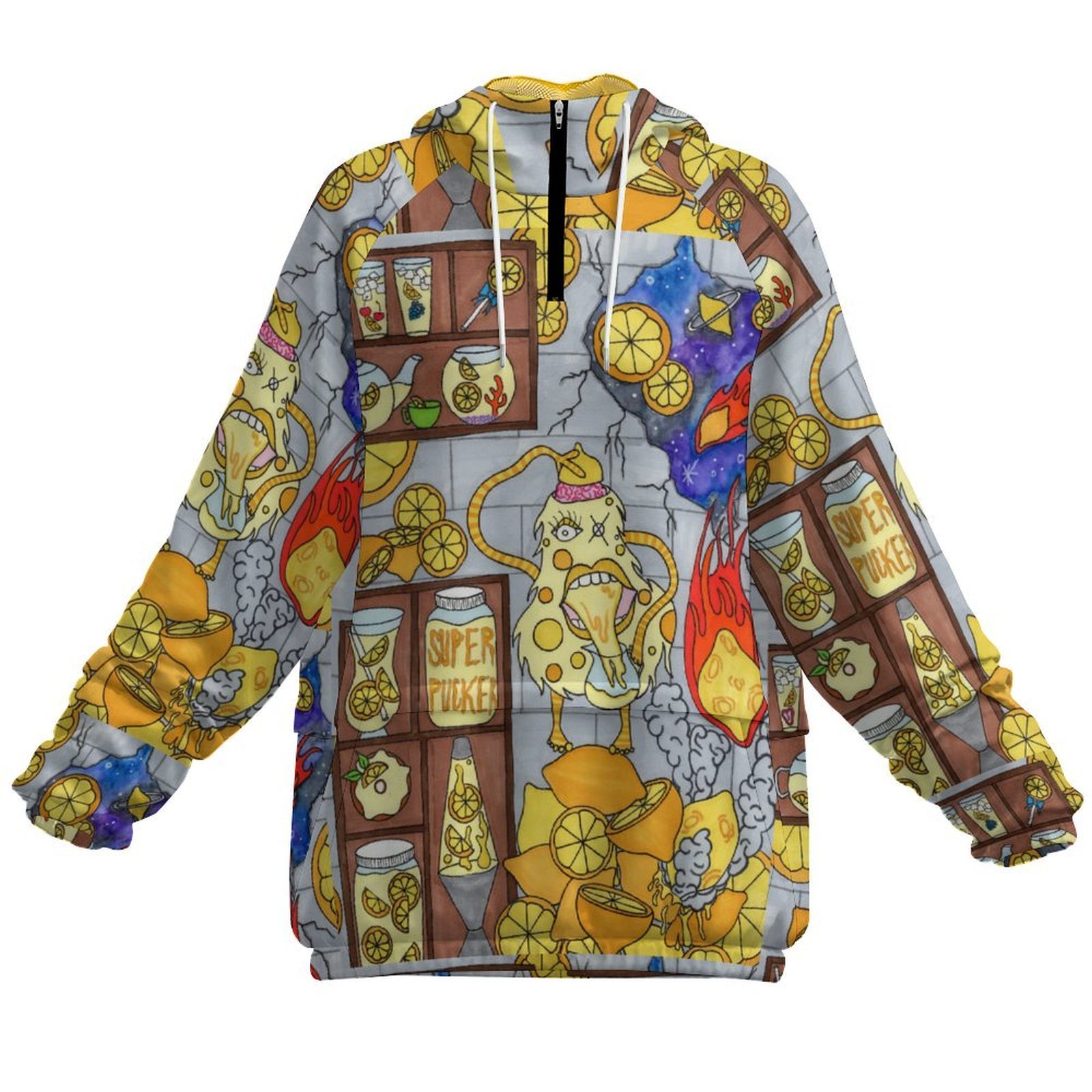 Lemon Gremlin Women's Pullover Windbreaker - Image 2