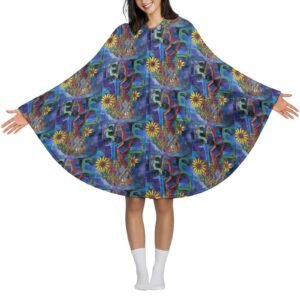 Peace Overcomes Fleece Hooded Cape for Adults