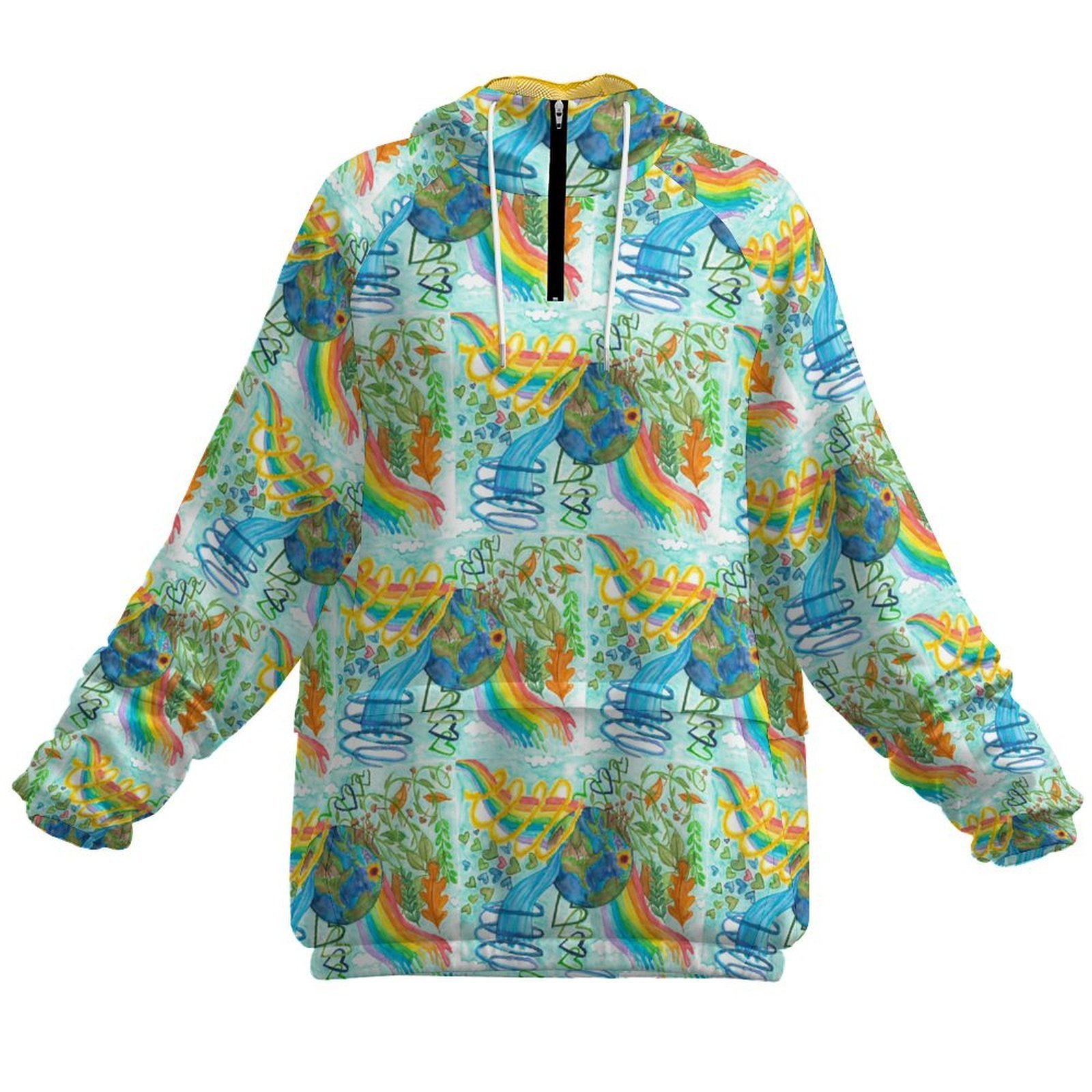 Earth Vibrations Women's Pullover Windbreaker - Image 2