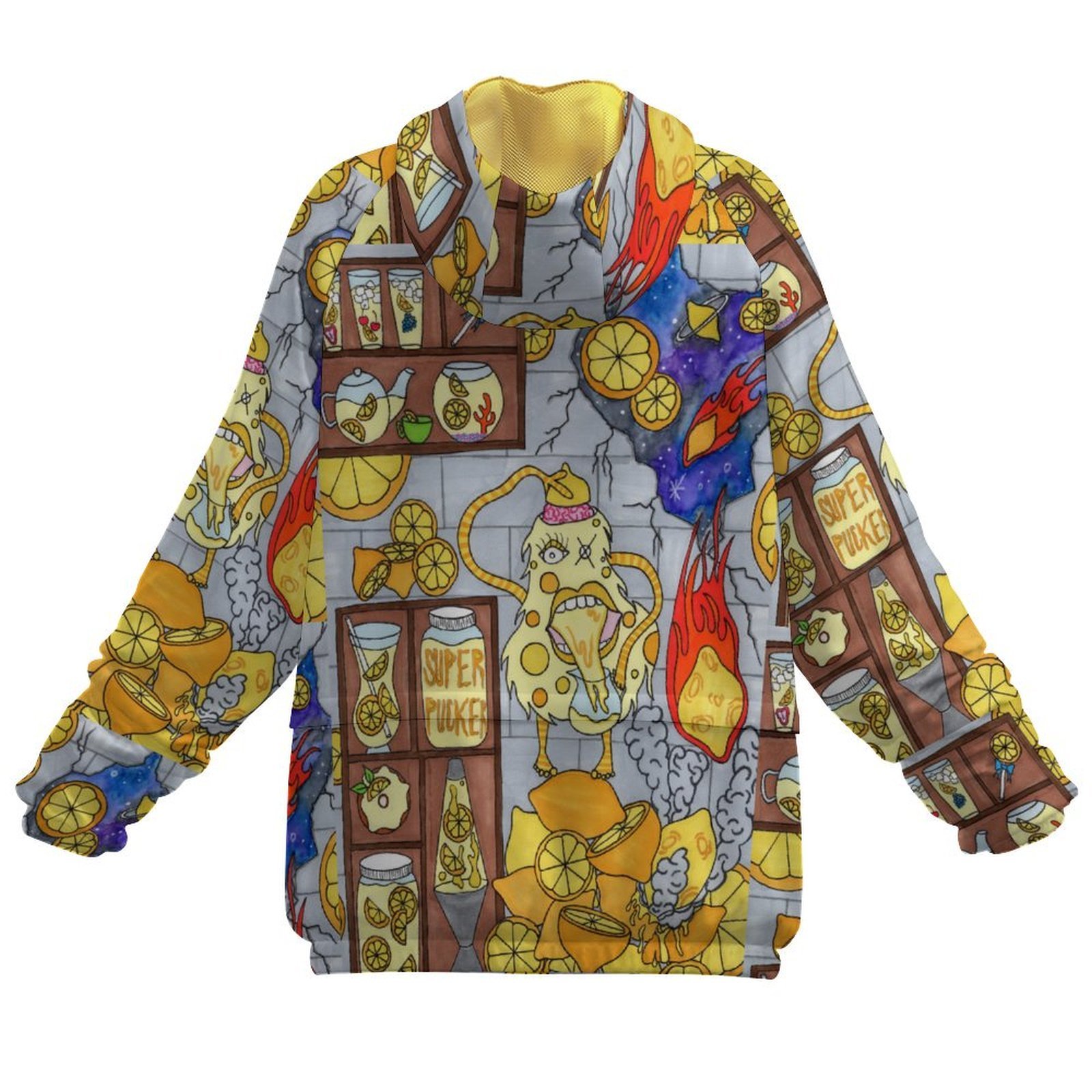 Lemon Gremlin Women's Pullover Windbreaker - Image 3