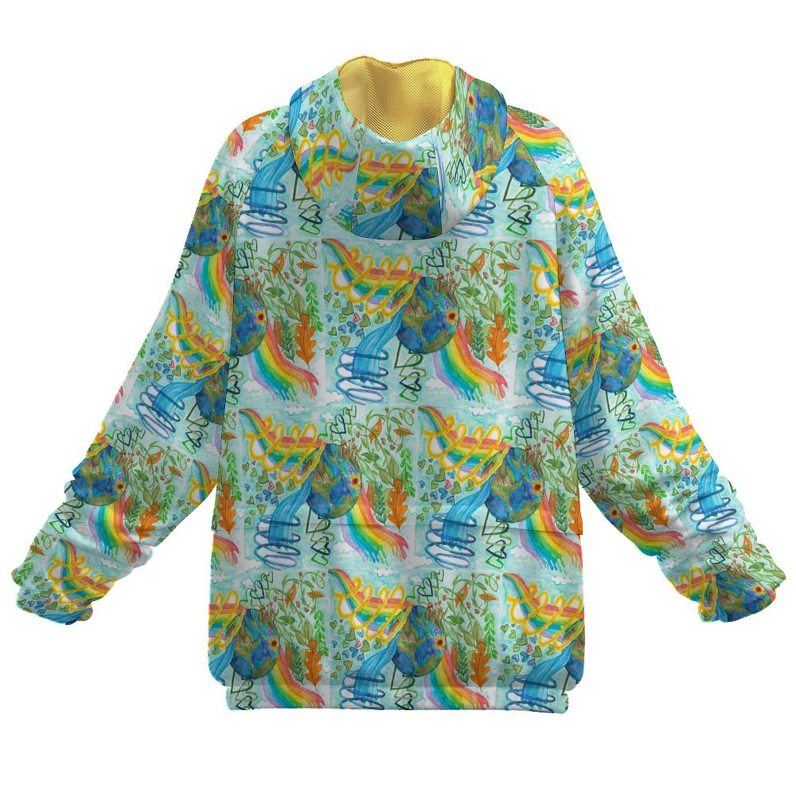 Earth Vibrations Women's Pullover Windbreaker - Image 3