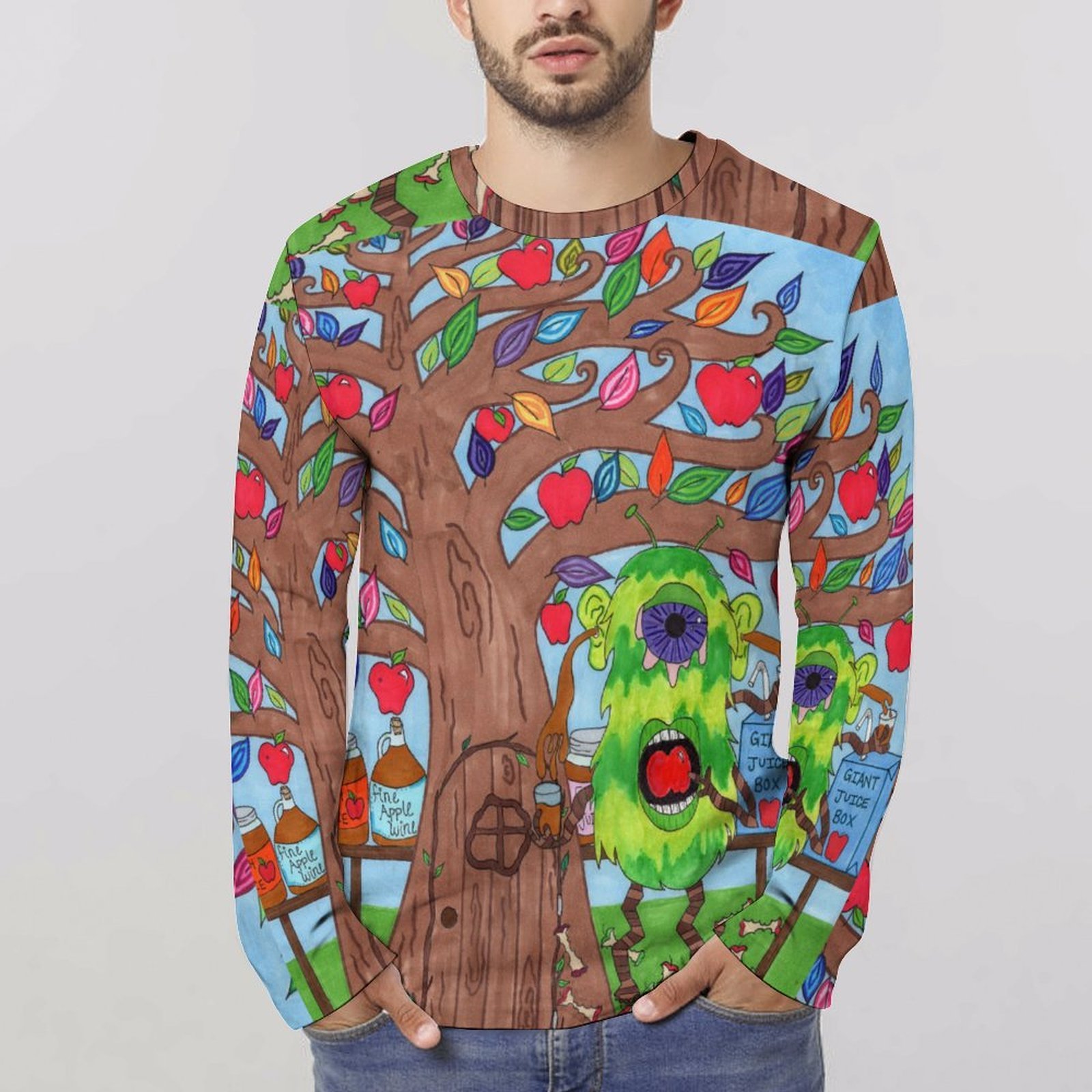 Apple Juicer Long Sleeve Cotton T-shirt - Image 3