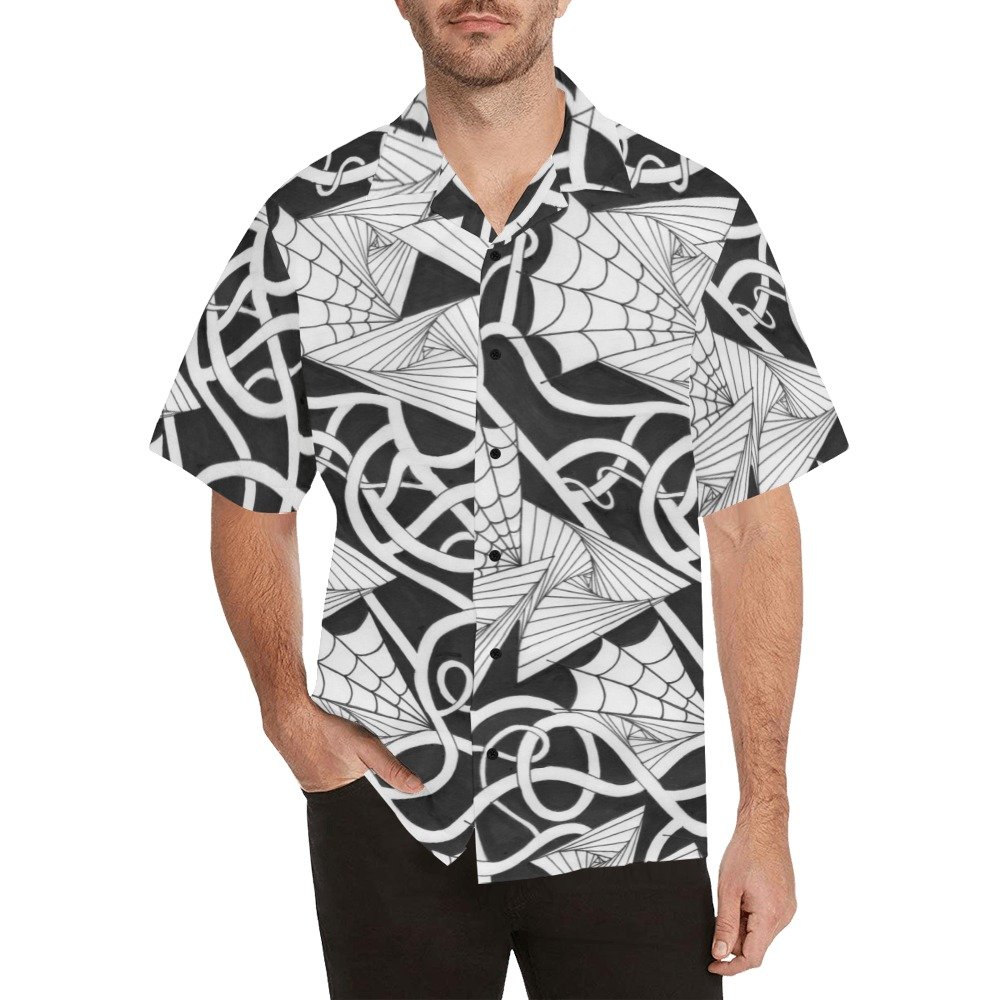 Spider Webs n Things All Over Print Hawaiian Shirt (Model T58)