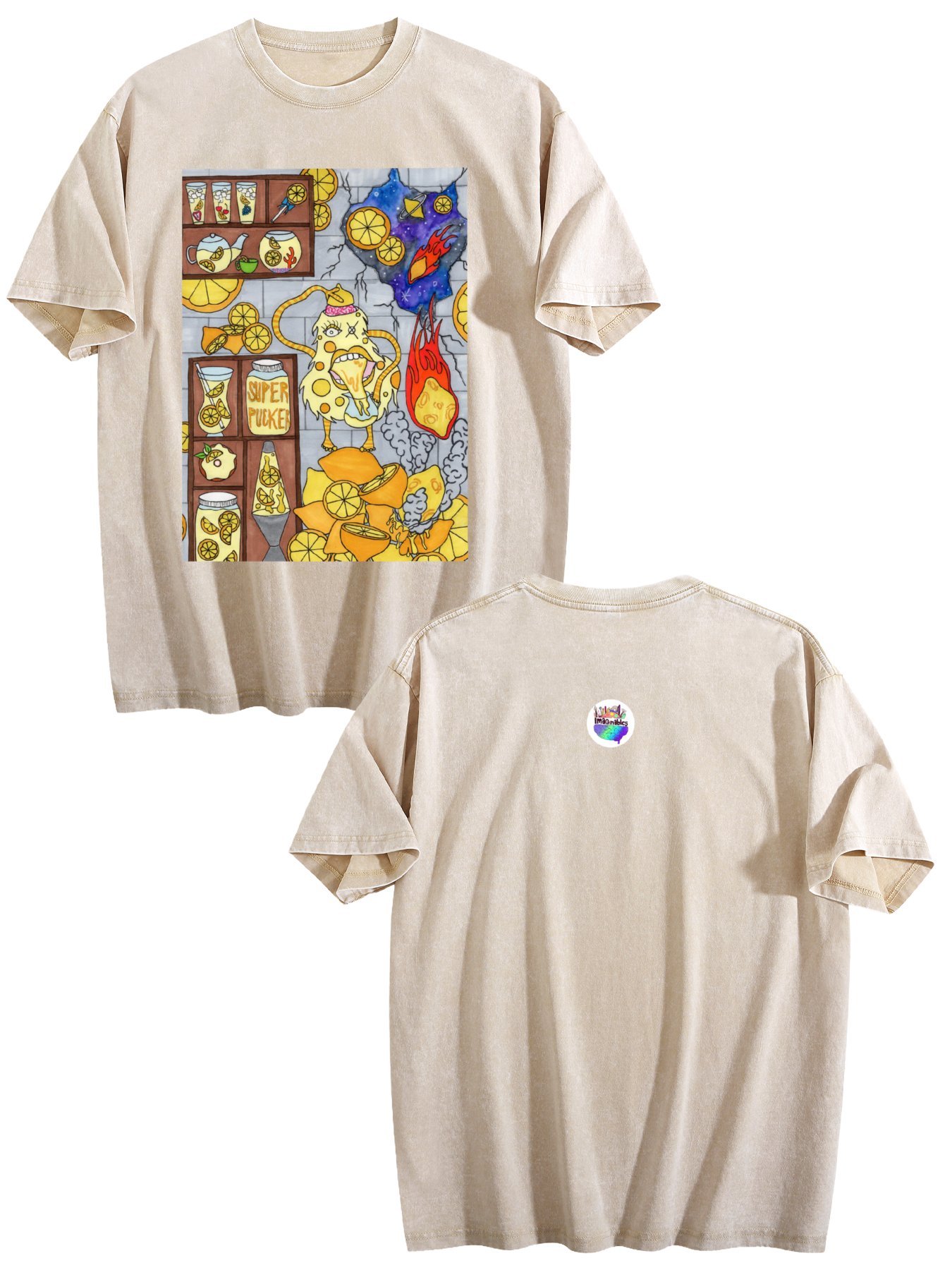 Lemon Gremlin Vintage Wash Tee – (Made in USA) - Image 2