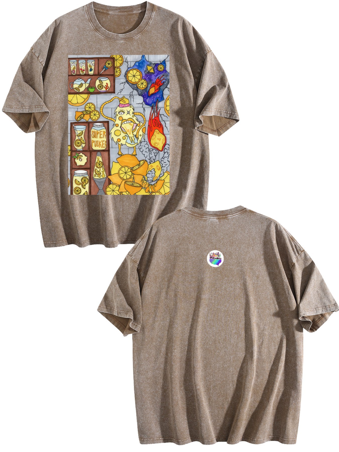 Lemon Gremlin Vintage Wash Tee – (Made in USA) - Image 5