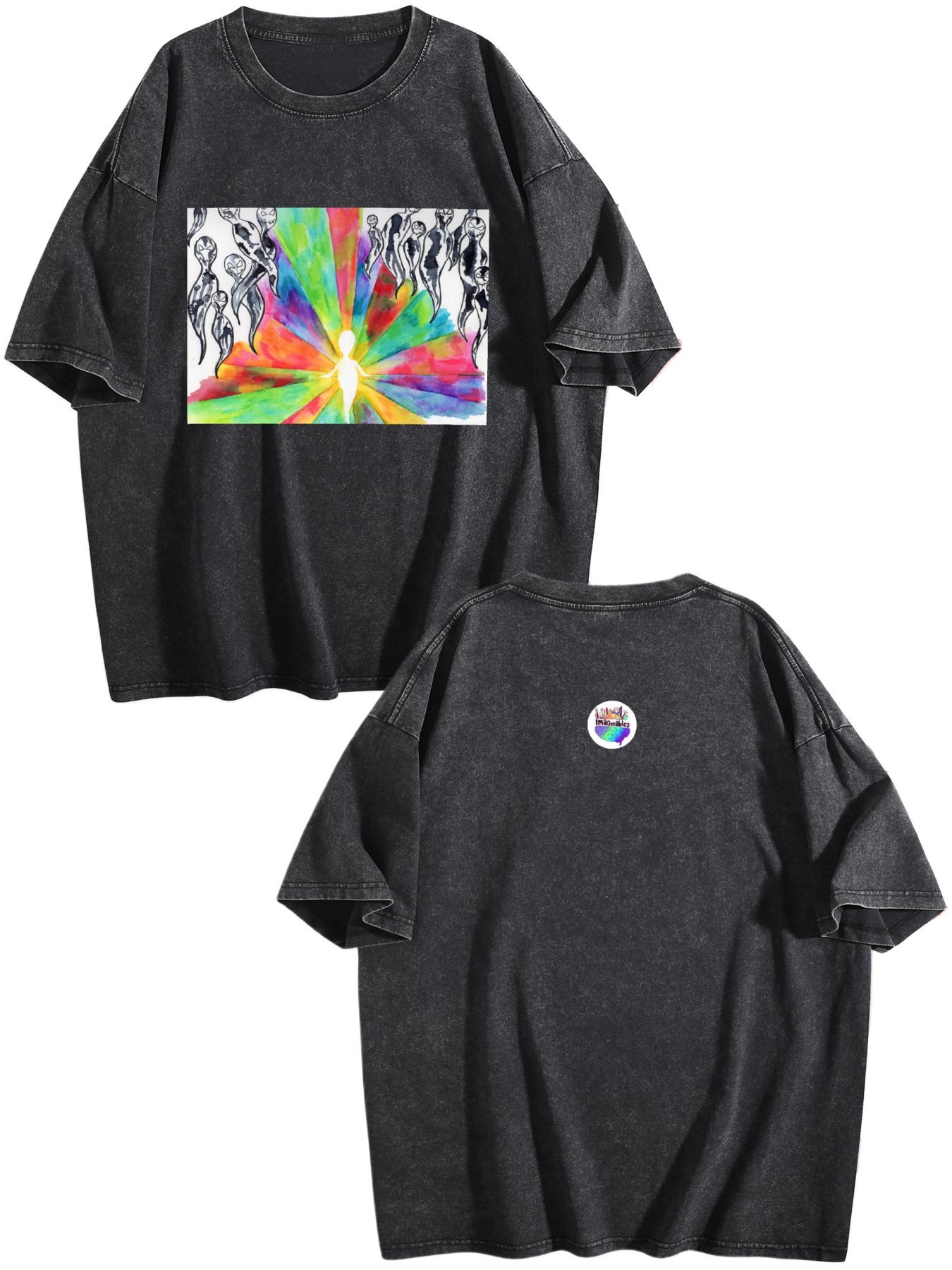 Break The Family Curse Vintage Wash Tee – Front (Made in USA)