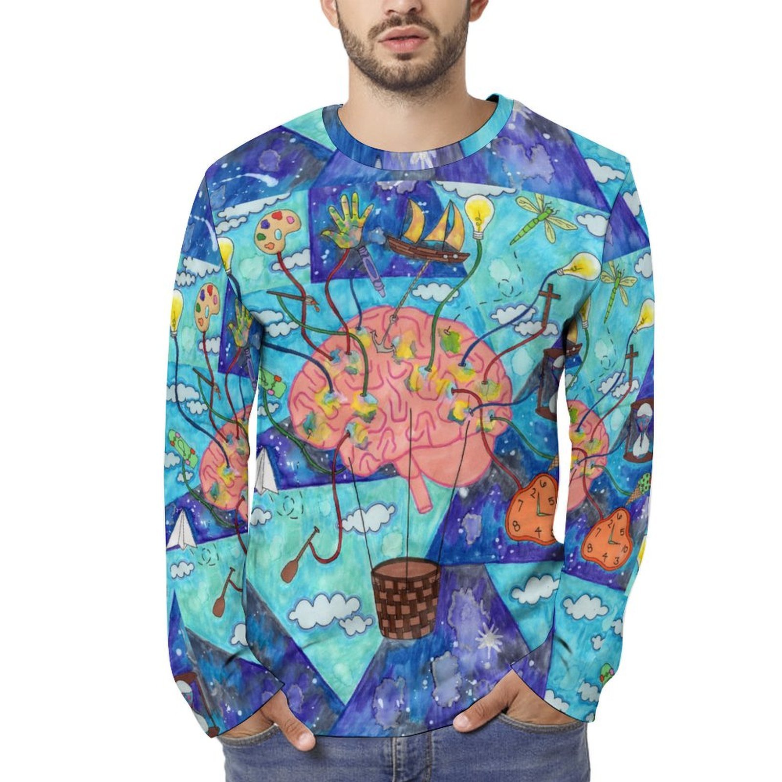 Ideas Unleashed Long Sleeve Cotton T-shirt