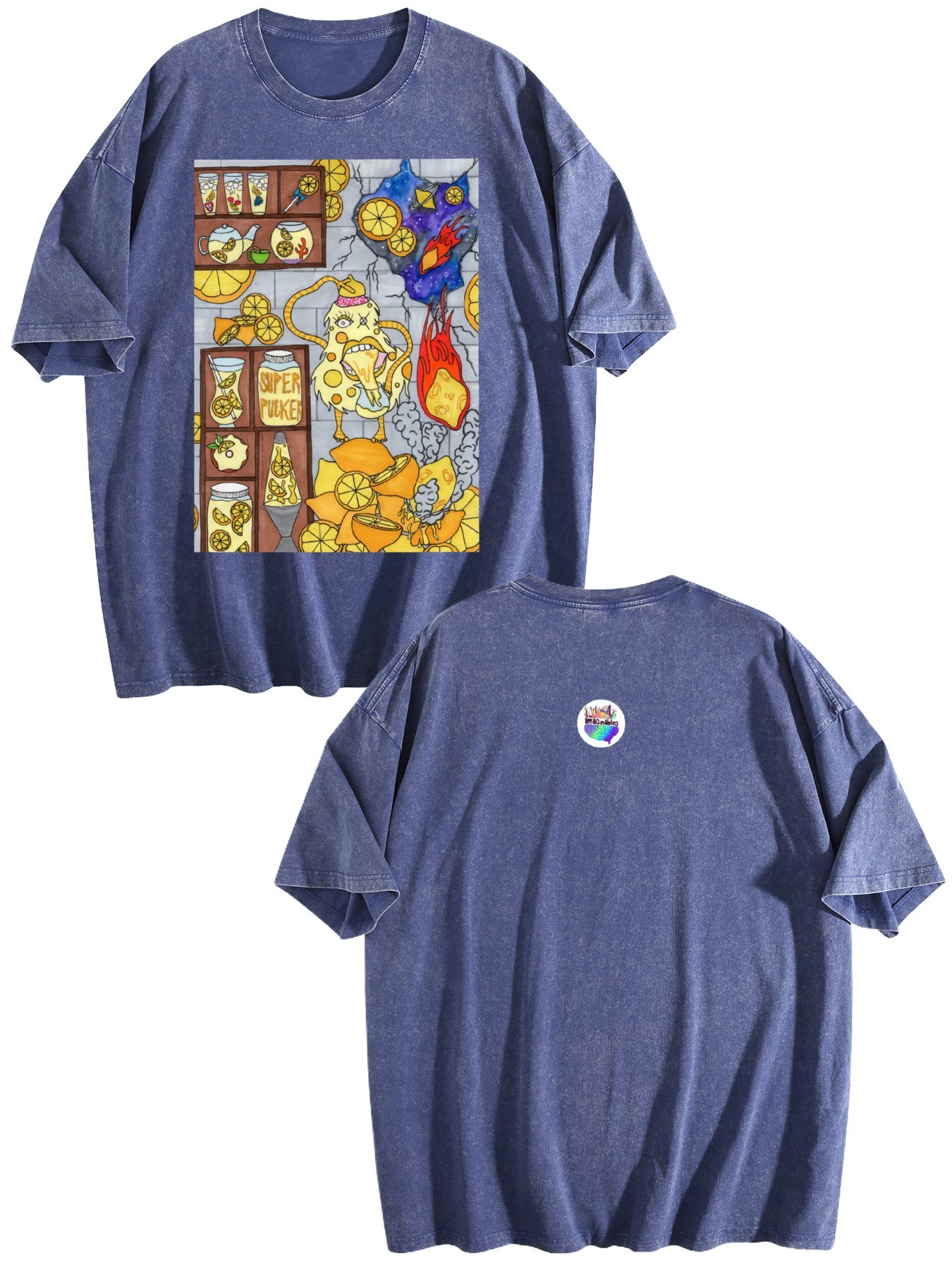 Lemon Gremlin Vintage Wash Tee – (Made in USA) - Image 8