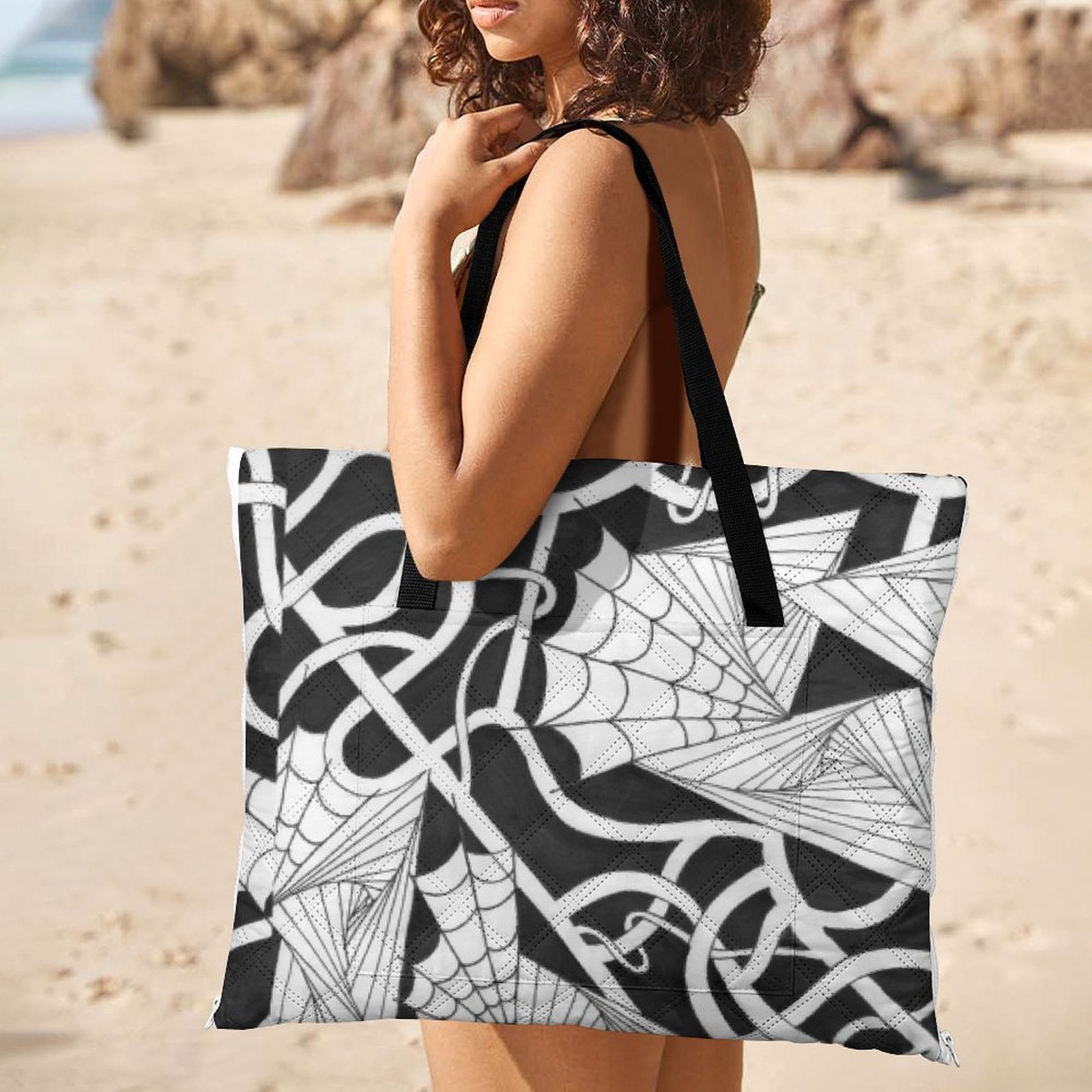 Spider Webs n Things Zipper Picnic Mat(150*150) - Image 2