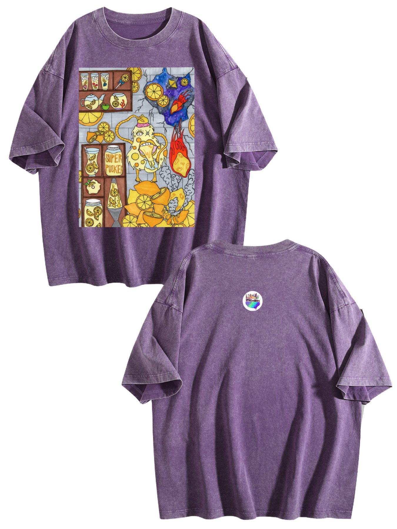 Lemon Gremlin Vintage Wash Tee – (Made in USA) - Image 7