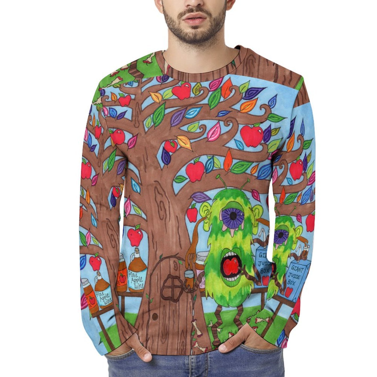 Apple Juicer Long Sleeve Cotton T-shirt