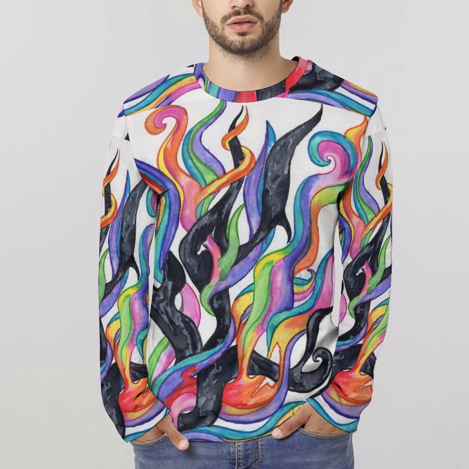 Light Prevails Long Sleeve Cotton T-shirt - Image 3