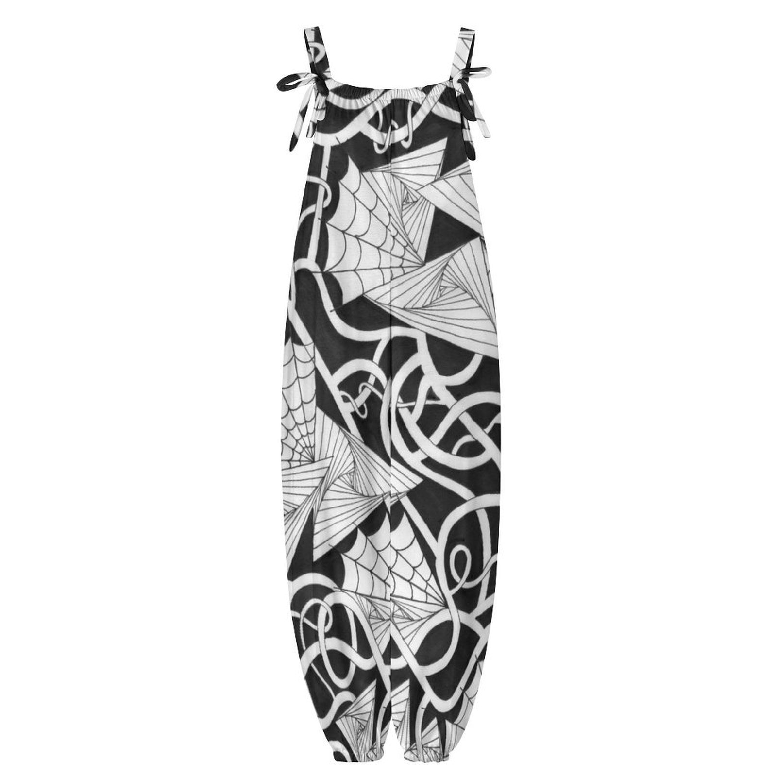 Spider Webs N Things Baggy Suspender Jumpsuit - Image 2